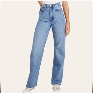 Dr Denim wide leg light wash jeans